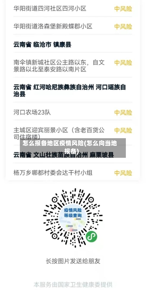 怎么报备地区疫情风险(怎么向当地报备)-第3张图片
