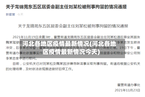 河北各地区疫情最新情况(河北各地区疫情最新情况今天)