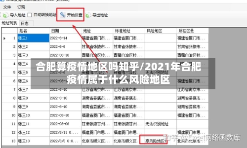 合肥算疫情地区吗知乎/2021年合肥疫情属于什么风险地区