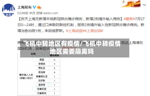 飞机中转地区有疫情/飞机中转疫情地区需要隔离吗-第1张图片