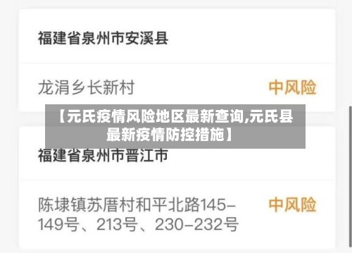 【元氏疫情风险地区最新查询,元氏县最新疫情防控措施】-第3张图片