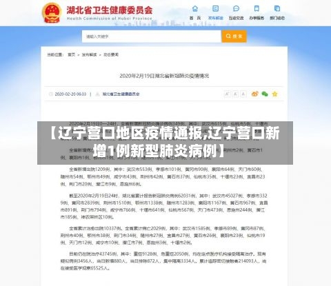【辽宁营口地区疫情通报,辽宁营口新增1例新型肺炎病例】-第1张图片